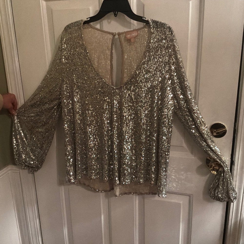Sequin cocktail shirt